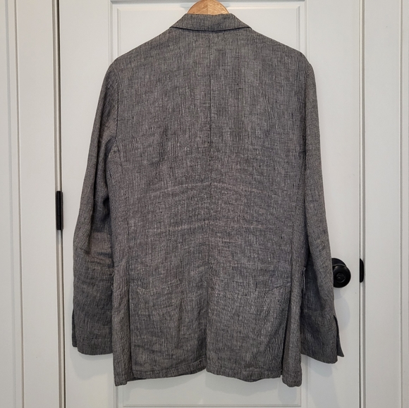 SOLD J Crew Irish Linen Blazer - Picture 3 of 5